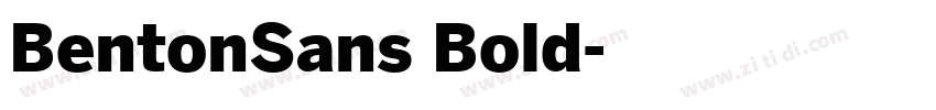 BentonSans Bold字体转换